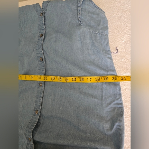 Alisson Brittney Sleeveless Denim Button-Down Dress - Picture 10 of 13